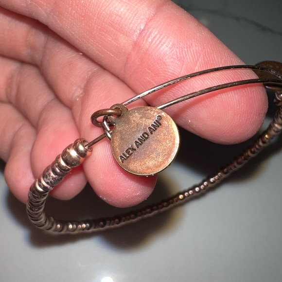 Rose gold Alex and Ani bangle - Picture 3 of 3